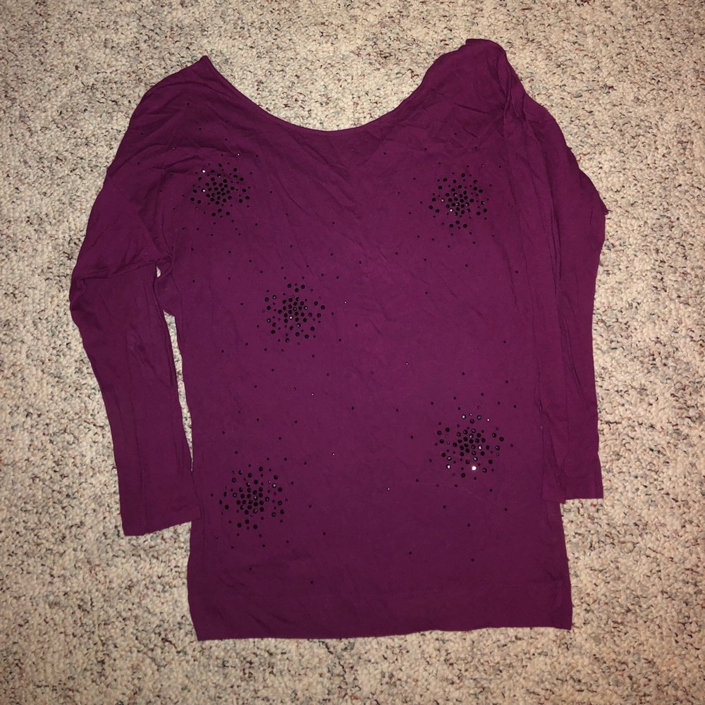 Victoria’s Secret plum top with low v back